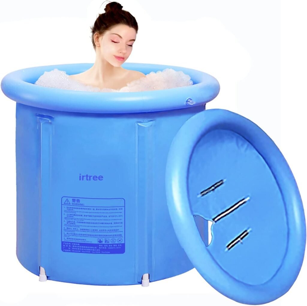 Inflatable Portable Bathtub Ice Bath Tub foldable bathtub plastic Bath Tub Portable Soaking Tub Inflatable Spa tub bathing tub For Adult Bathroom Foldable tub Adult size Large size