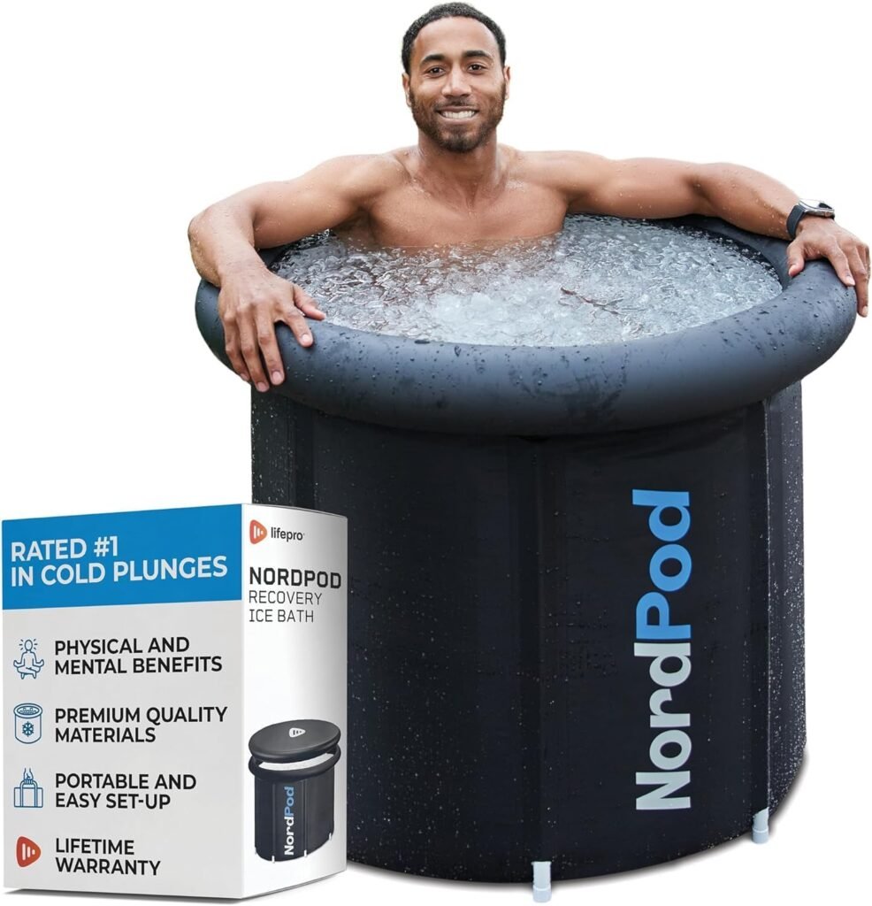 Lifepro Portable Ice Bath Tub for Cold Plunge with Cover and Storage Bag - Home  Travel Ice Bath Tub for Athletes and Adults, Durable Portable Cold Plunge Tub for Outdoor, Plunge Pool