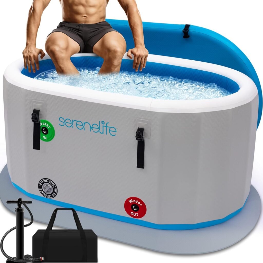 SereneLife Inflatable Insulated Cold Plunge Tub